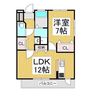 メゾンヴェルジェ【3階】の間取り