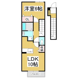 エトワール【2階】の間取り