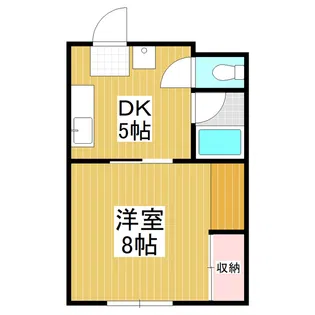 ヴィラ滝沢筑摩【3階】の間取り