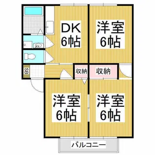 アーバンのぐち C棟【101号室】の間取り