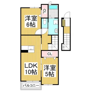 フランメゾン【2階】の間取り