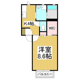 MastTown出川 B棟【1階】の間取り