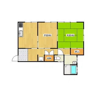 リバーサイド新橋【1階】の間取り