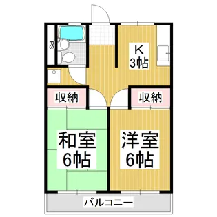 こまくさレジデンス【3階】の間取り