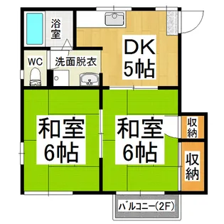 北原ホームズ【2階】の間取り