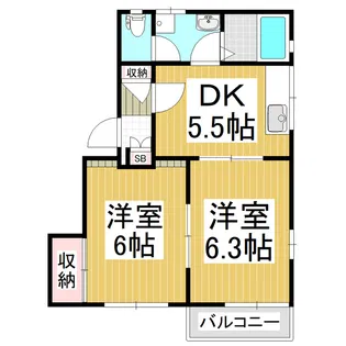 フレグランスARAI A棟【1階】の間取り