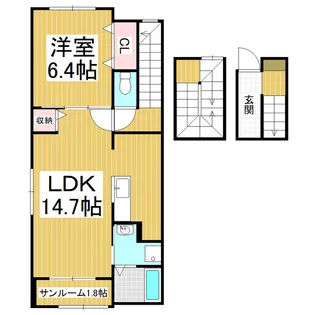 Lumtere東横【3階】の間取り