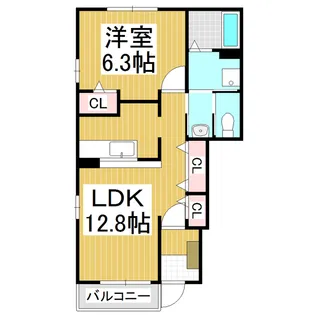 メゾン・グラース【1階】の間取り