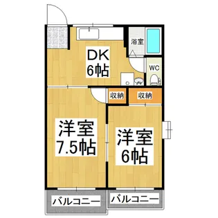 Fタウン C棟【2階】の間取り