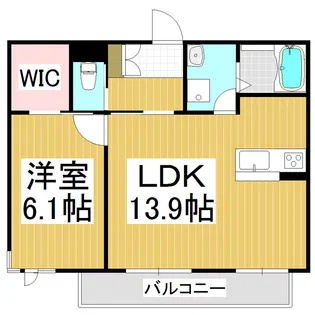 カーサプランドールⅢ【1階】の間取り