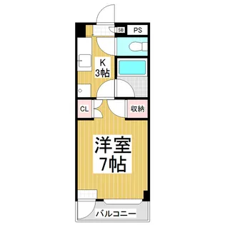 コーポホワイトヒル【1階】の間取り