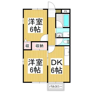 メゾンエスプワール【1階】の間取り