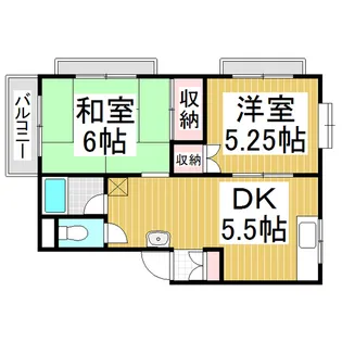 サンサイド6【2階】の間取り