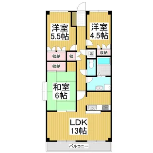 マンション渚【2階】の間取り