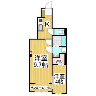 シャルマン櫻街6 梓館【1階】の間取り