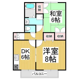 ウィステリア沢村A棟【2階】の間取り
