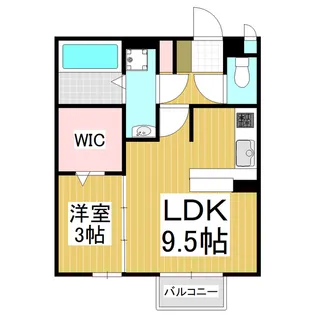 ラ・リヴィエール【2階】の間取り