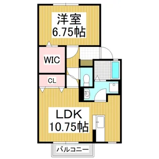 ラ・エスペランサ【1階】の間取り