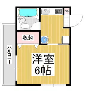 アスパイヤー下條【3階】の間取り