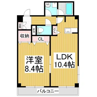 サームスコマツ【4階】の間取り