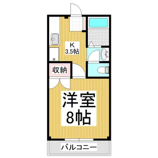 サニーハイツ【1階】の間取り