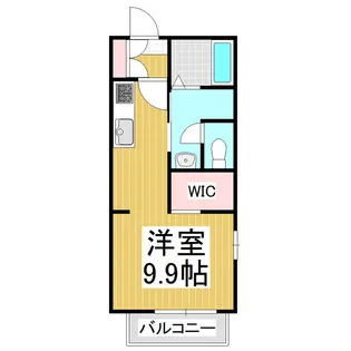 ディアス巾下B【1階】の間取り