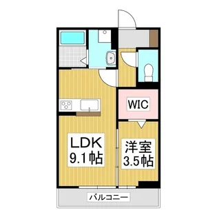 フェリシアパレス【3階】の間取り
