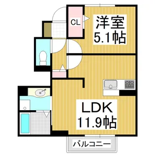 Confort渚(コンフォール)【1階】の間取り