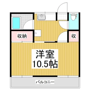 ワタナベハイツC【2階】の間取り
