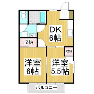 エスペランサ井上【2階】の間取り