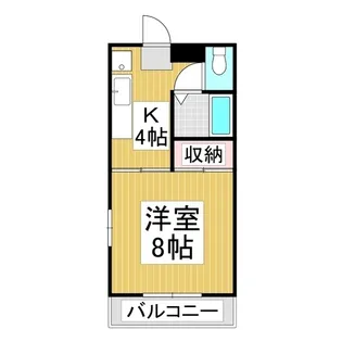 コーポ水代【1階】の間取り