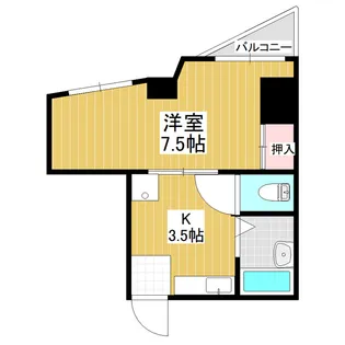 サンビューササヒラ【302号室】の間取り