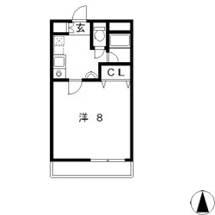 クレールTATETSU【2階】の間取り