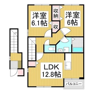 Villa Raffine【2階】の間取り