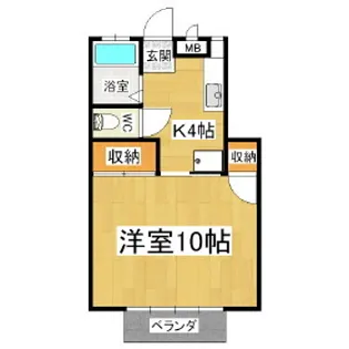 ハッピータウン8【1階】の間取り