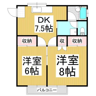 リビエル【2階】の間取り