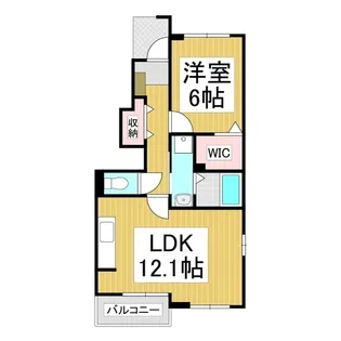 メゾンdeアンジュ A【1階】の間取り