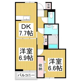 ボム・コリーヌⅢ【1階】の間取り