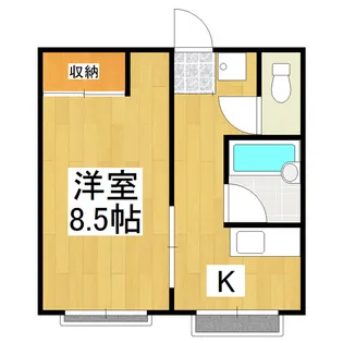 カーサフォレスタ【3-B号室】の間取り