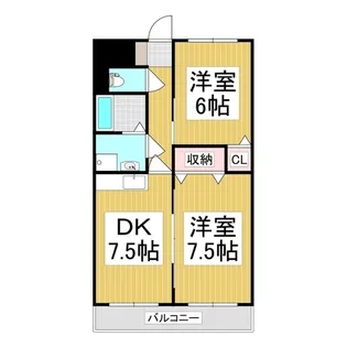 マンションぶなの樹【2階】の間取り