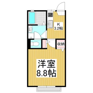 パインコート高宮北Ⅱ【2階】の間取り