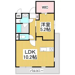 ジュヴネ白板【4階】の間取り