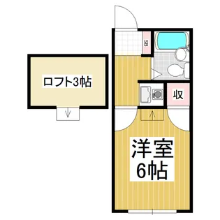 ヴィラ滝沢女鳥羽【209号室】の間取り