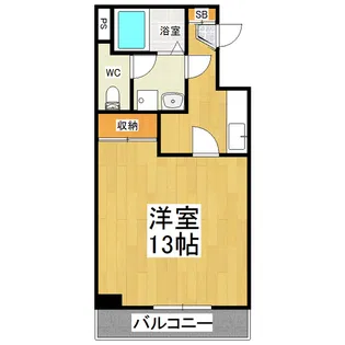 メゾンラッキーレスト【202号室】の間取り