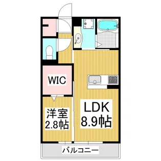 カーサアピオ A棟【1階】の間取り