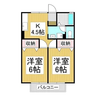 サニーハウスM【2階】の間取り