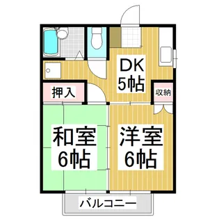 福島アパート【2階】の間取り
