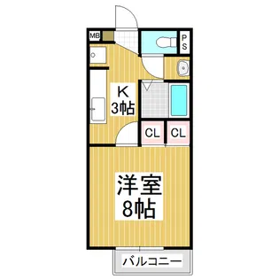 グレープ木下【2階】の間取り