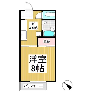 ハイツ唐沢【2階】の間取り