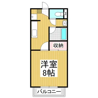 サープラスクレア光沢【1階】の間取り